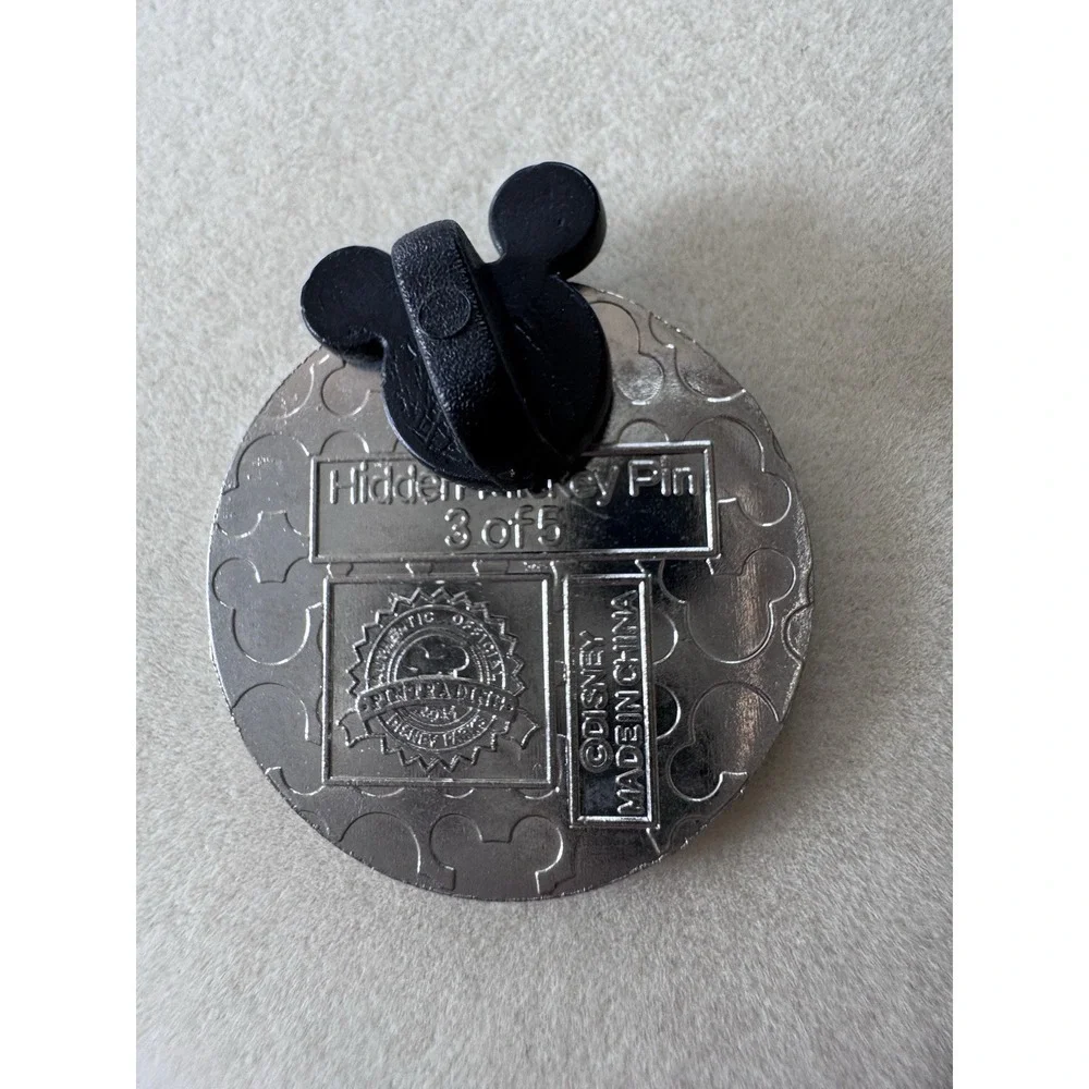 Disney Trading Pin, Epcot Center Symbols, Hidden Mickey, 3 of 5, 2015